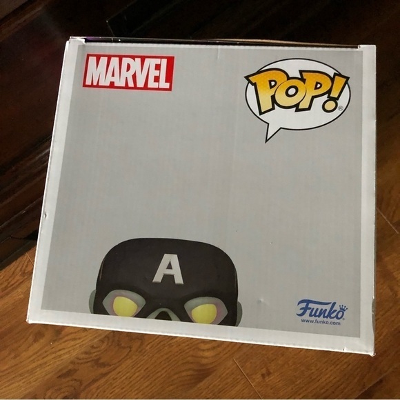 Funko Pop “What If..?” Zombie Captain America Jumbo Size #949 - Picture 6 of 7